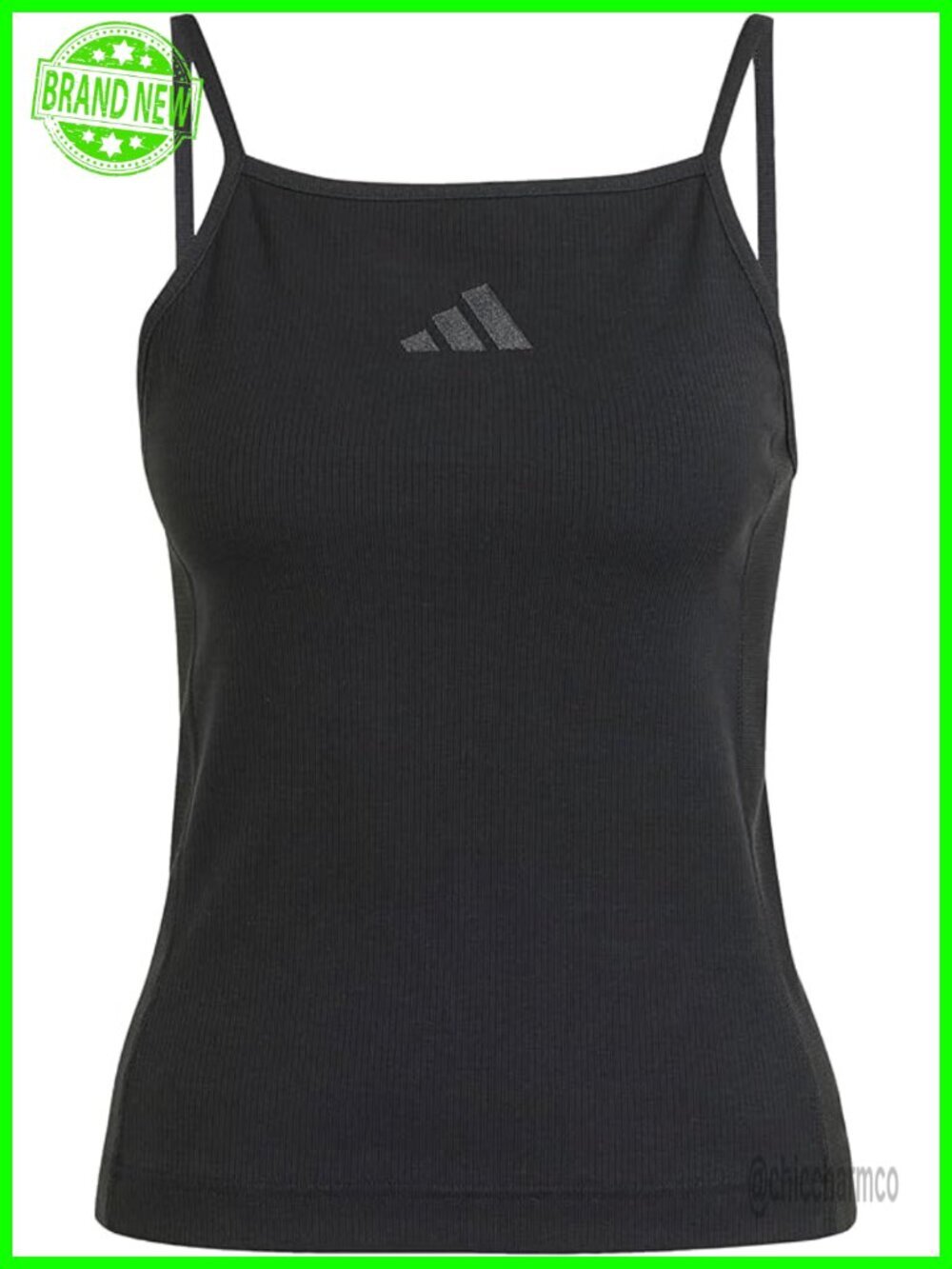 Ribbed Crop Tank Top Slim Fit Sleeveless Crew Neck
